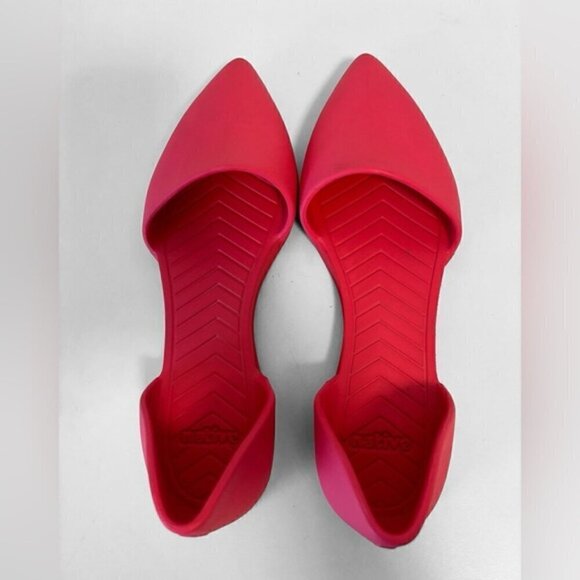 Native D'Orsay Audrey hot pink EVA FlatsPoint Toe Size 6 Washable Slip On - Picture 7 of 10